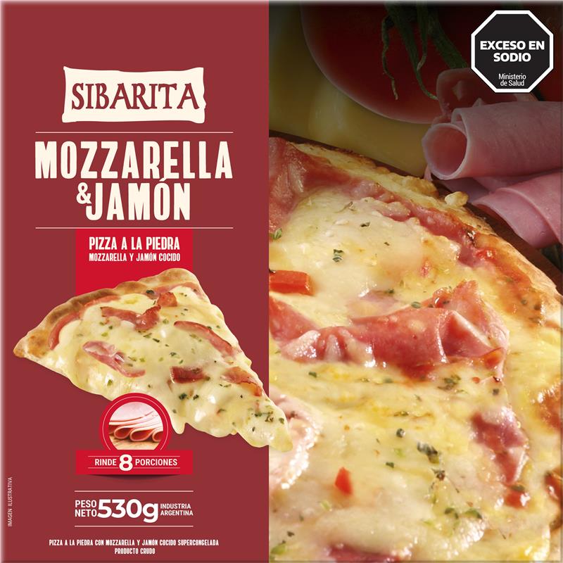 Pizza Mozzarella Y Jamón Sibarita 530 g